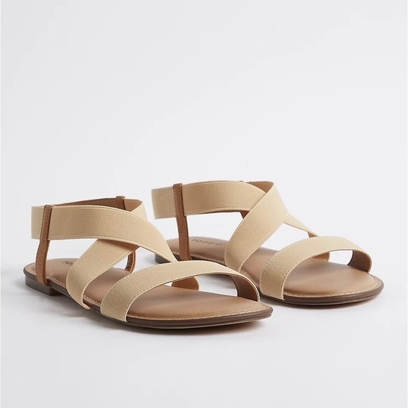 Torrid Stretch Band Sandal - Beige - Picture 8 of 8